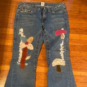 True religion vintage patch jeans